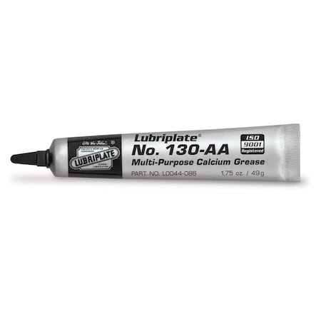 Lubriplate No. 130-Aa, 36 1.75 Oz Tubes, Multi-Purpose, Water Resistant Calcium White Grease, PK36 L0044-086